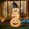 Glitzhome® 8ft Lighted Inflatable Stacked Jack-O-Lantern Pumpkins Décor